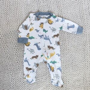 Carters Animal Print Cozy Footies One Piece with Soft Fabric 3 Months